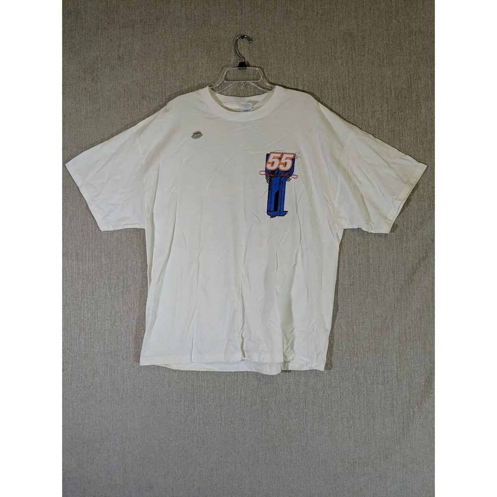 Delta Pro Weight Nascar Men's T-shirt‎ White 2XL Cotton Michael Waltrip No. 55 - Picture 12 of 12